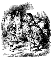 Alice and Dodo — illustration by John Tenniel